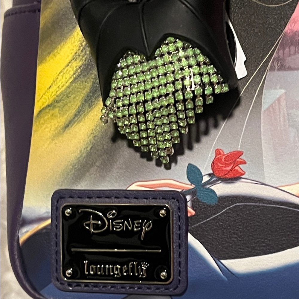 Like New Disney Loungefly Palm Sleeping Beauty Ba… - image 6